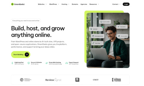 GreenGeeks website screenshot